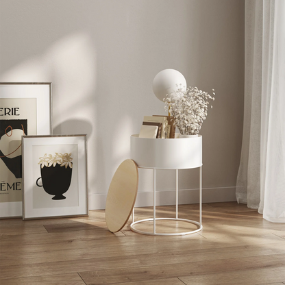 Mesa de Centro y Lateral con Almacenamiento