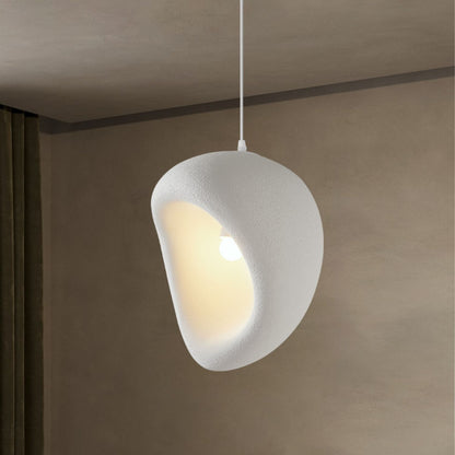 Lampara Colgante Japandi Zen Textura Ovo