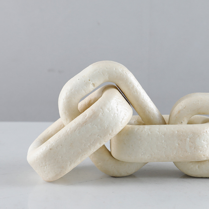 Eslabones Decorativos Adorno Cadena Beige