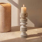 Candelabro Torre Travertino Column Otto Anelli