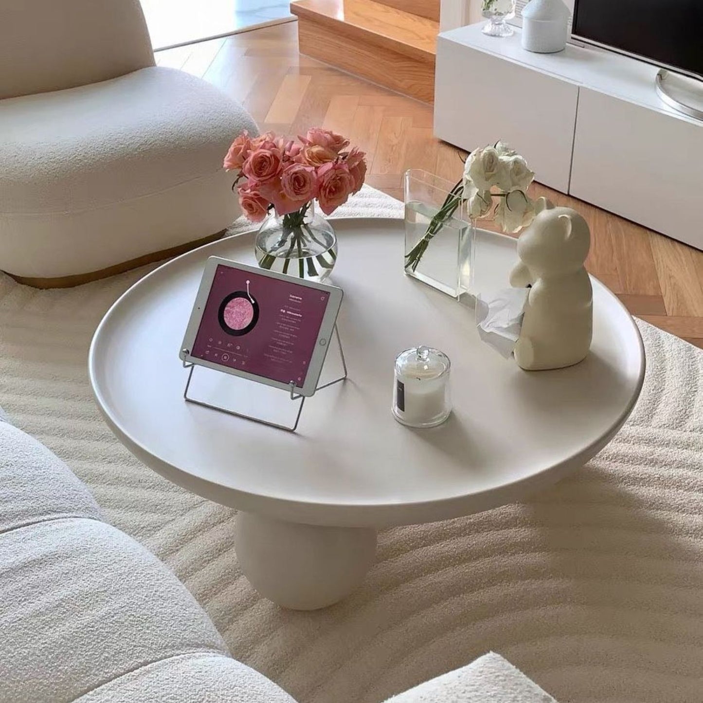 Mesa de Centro Redonda Escandinava Sphere