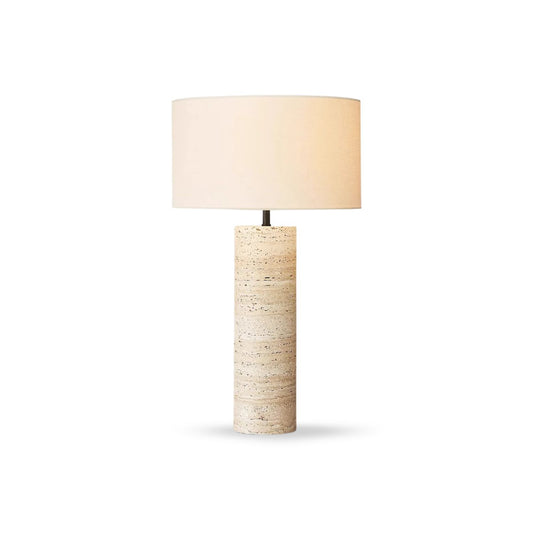 Lampara de Mesa Piedra Nordica Crema Grande