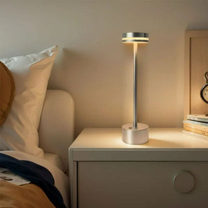 Lámpara Led Alta Recargable Plateado