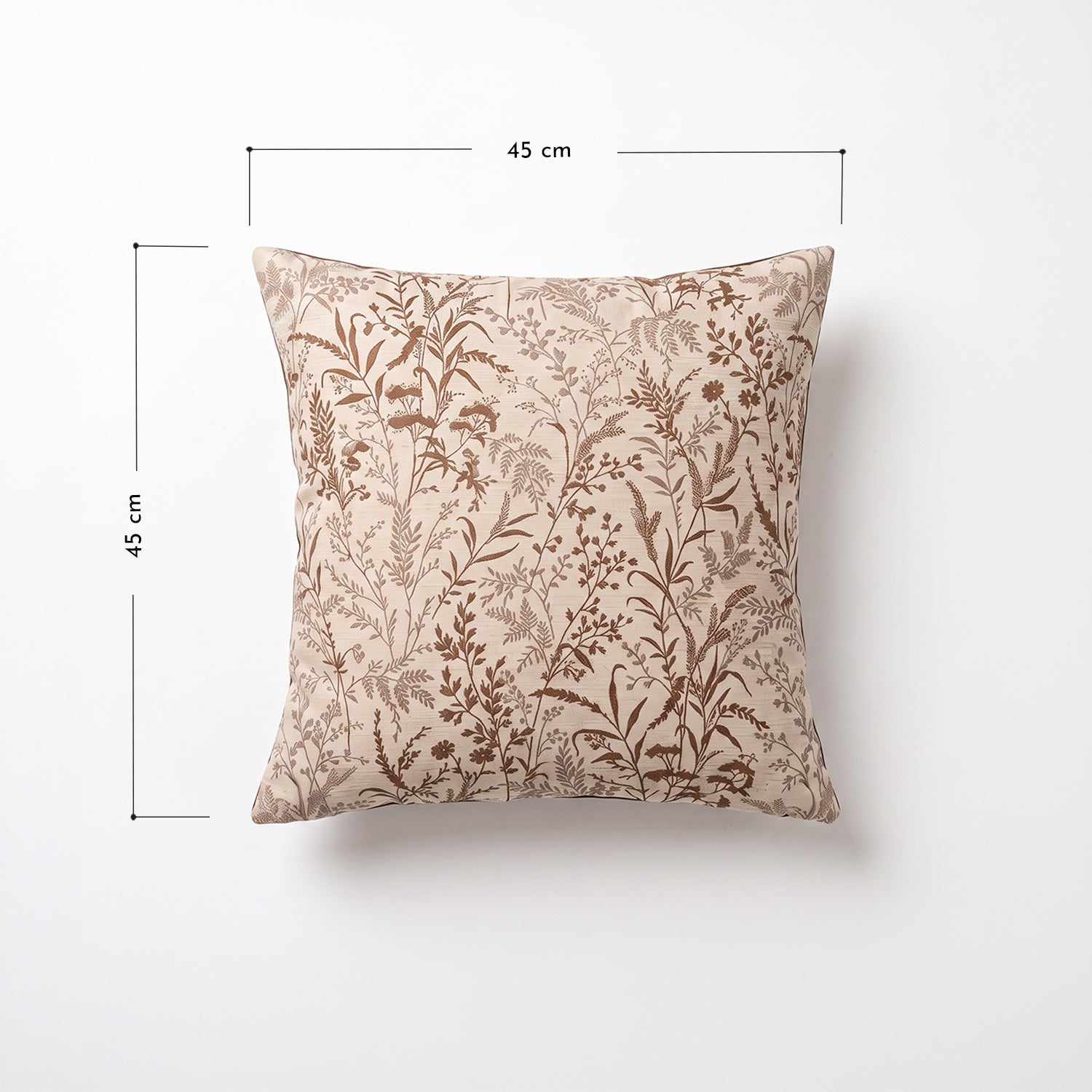 PREVENTA -  Cojín Botánico Jacquard Beige