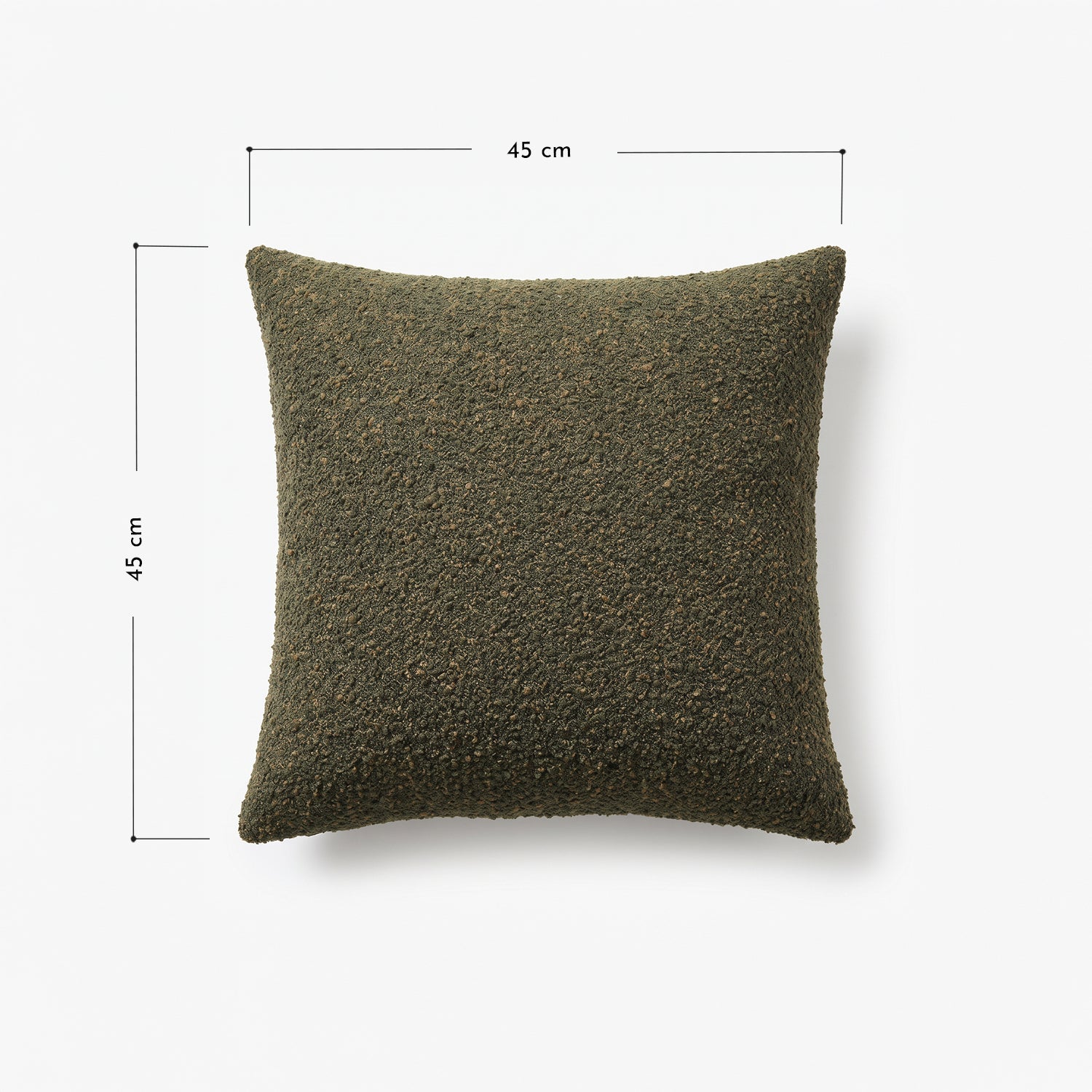 PREVENTA - Cojín Bouclé Verde Oliva