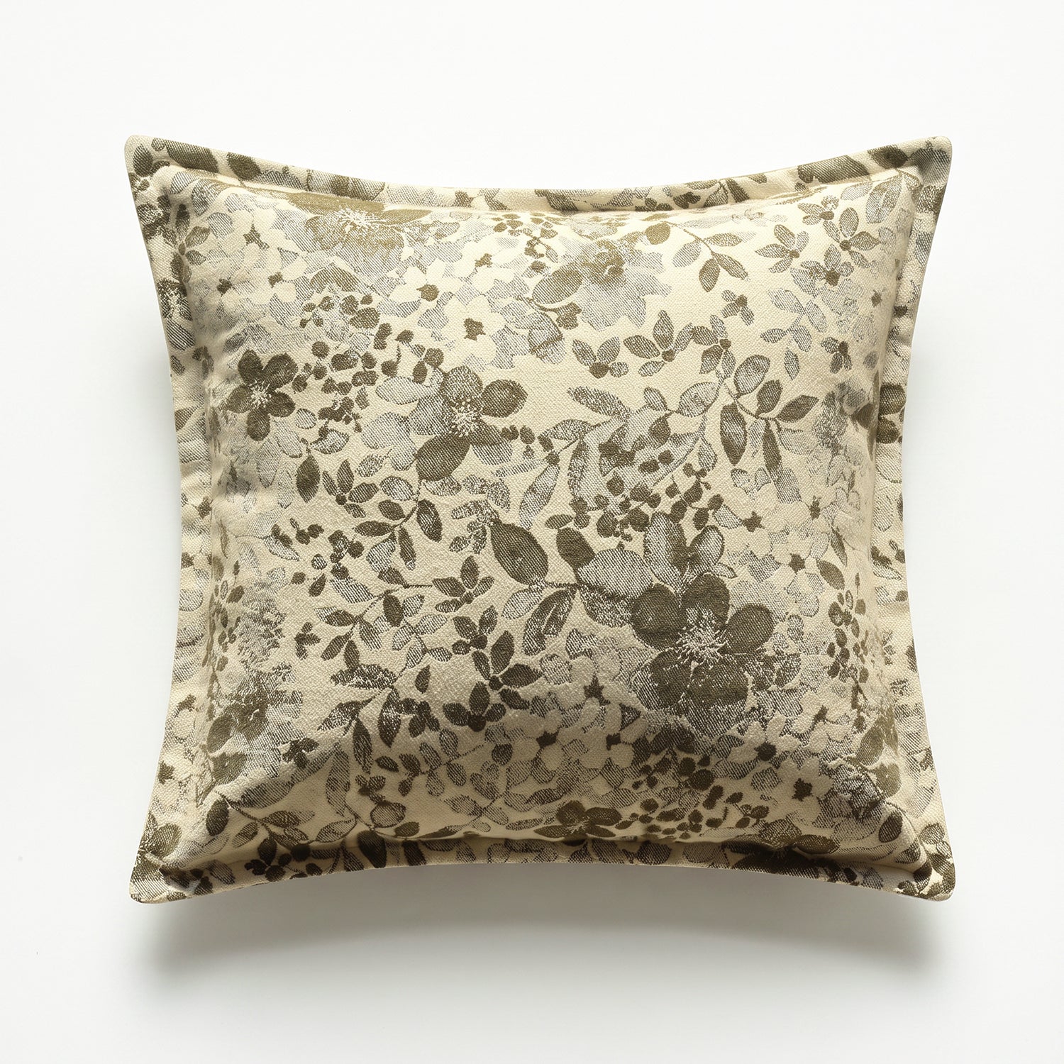 PREVENTA - Cojín Floral Jacquard Verde