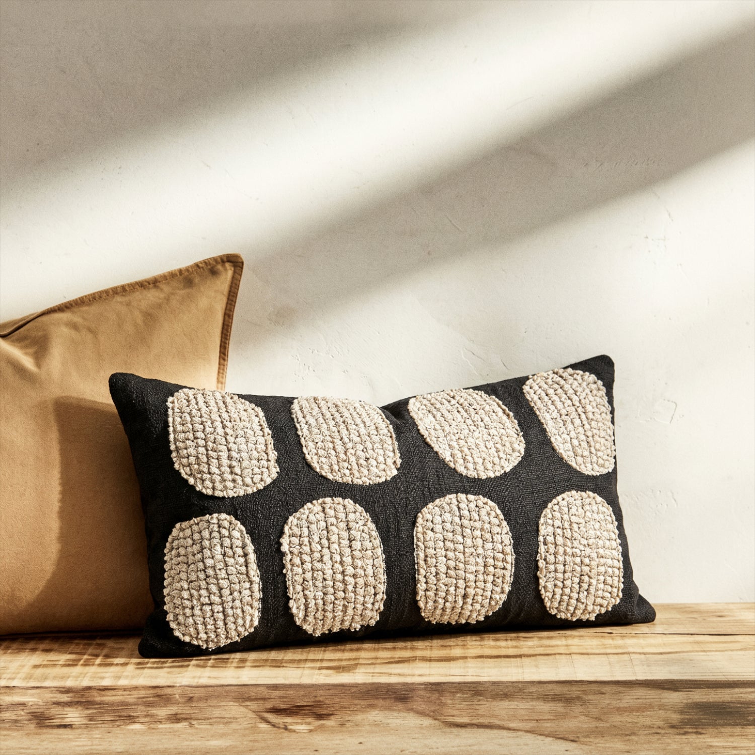 Cojín rectangular de Lino Dots