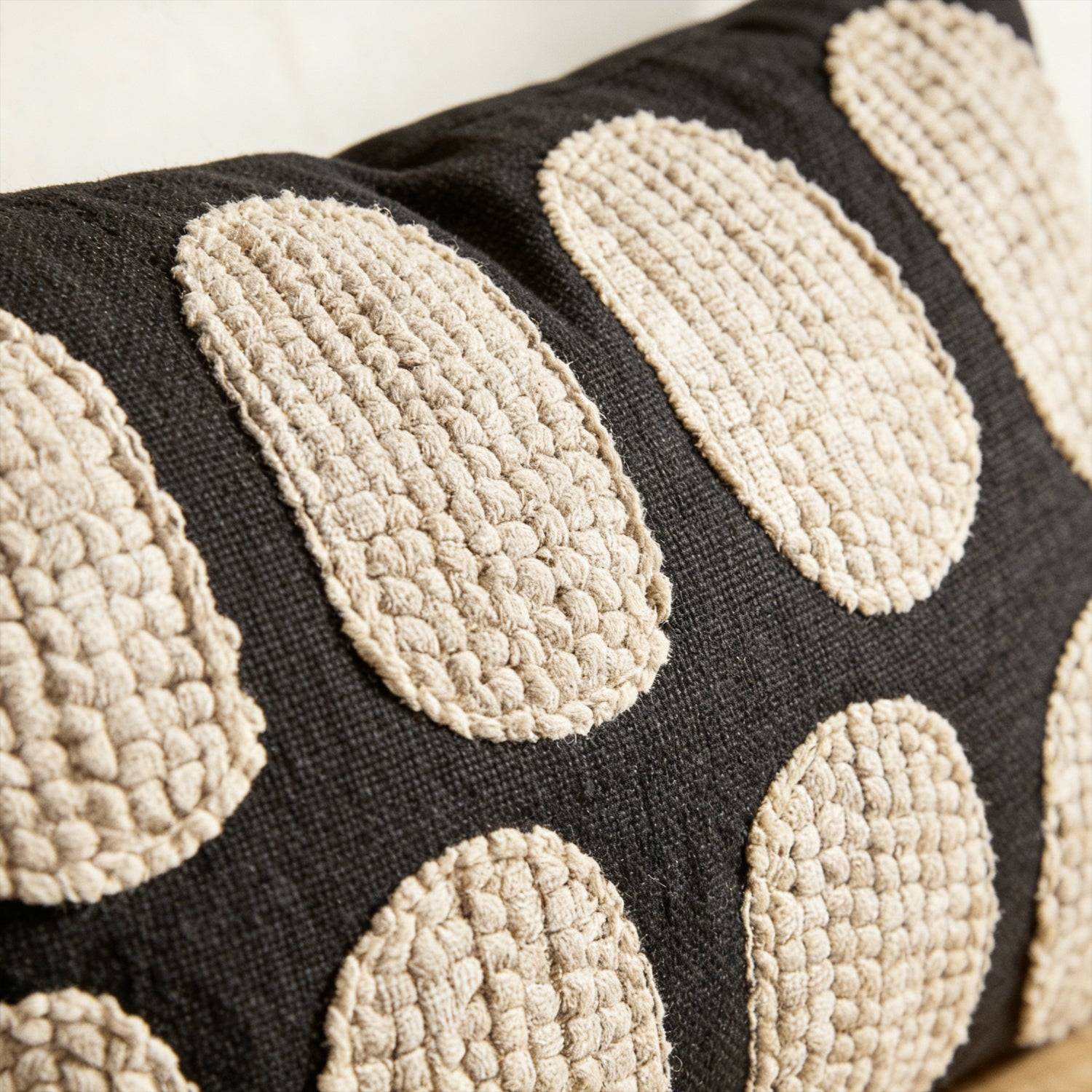 Cojín rectangular de Lino Dots