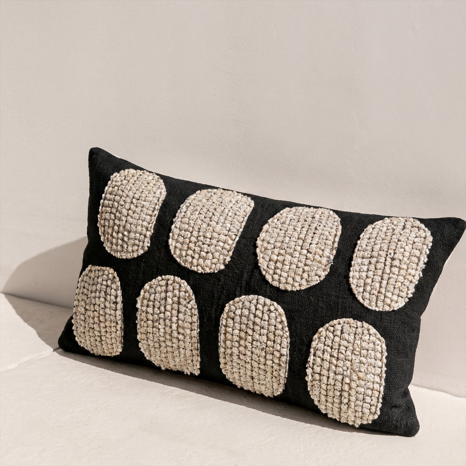 Cojín rectangular de Lino Dots