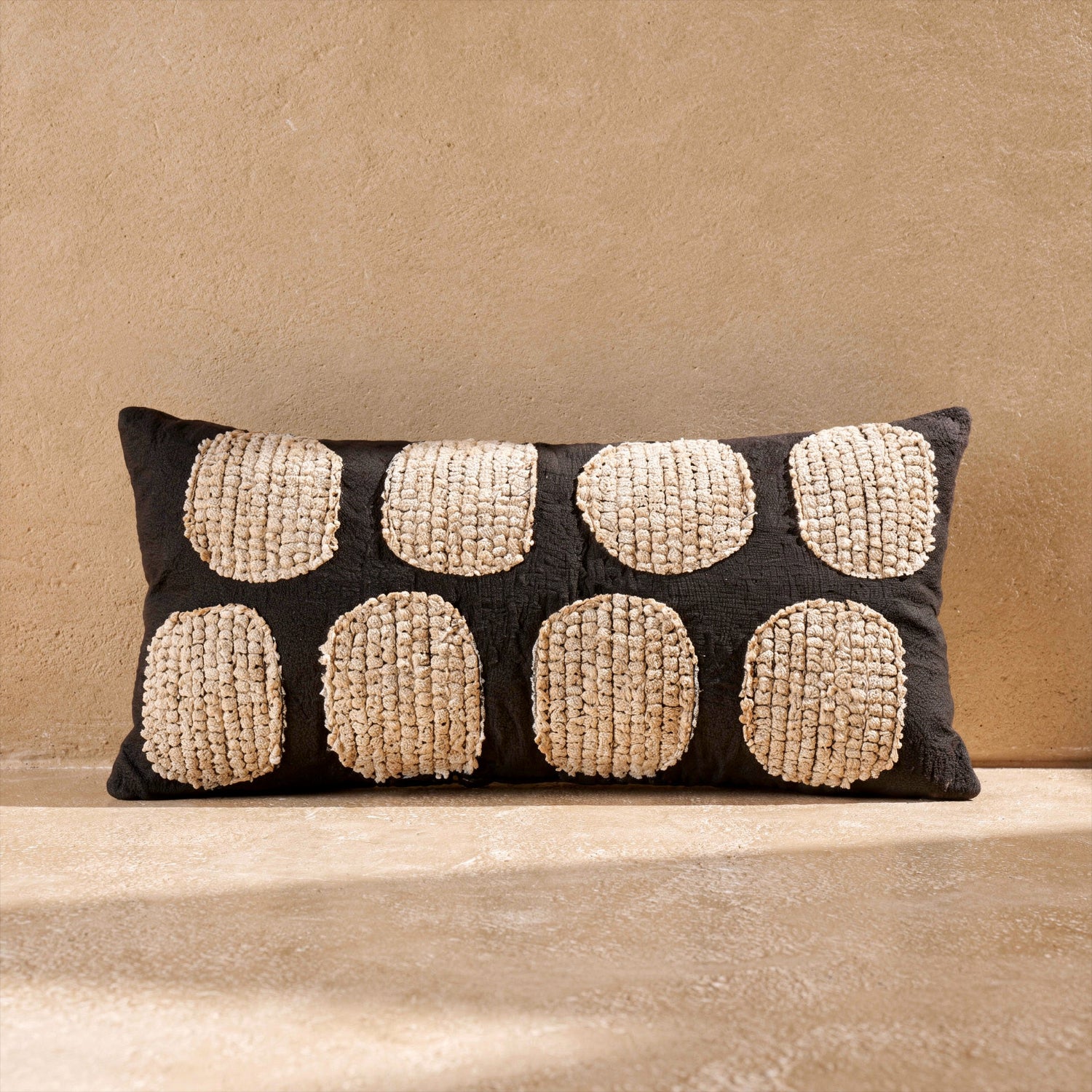Cojín rectangular de Lino Dots