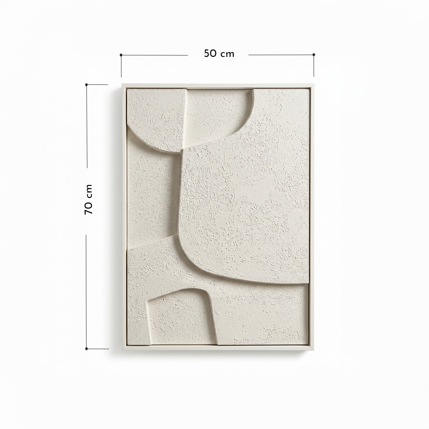Cuadro Abstracto 3D Beige Sand