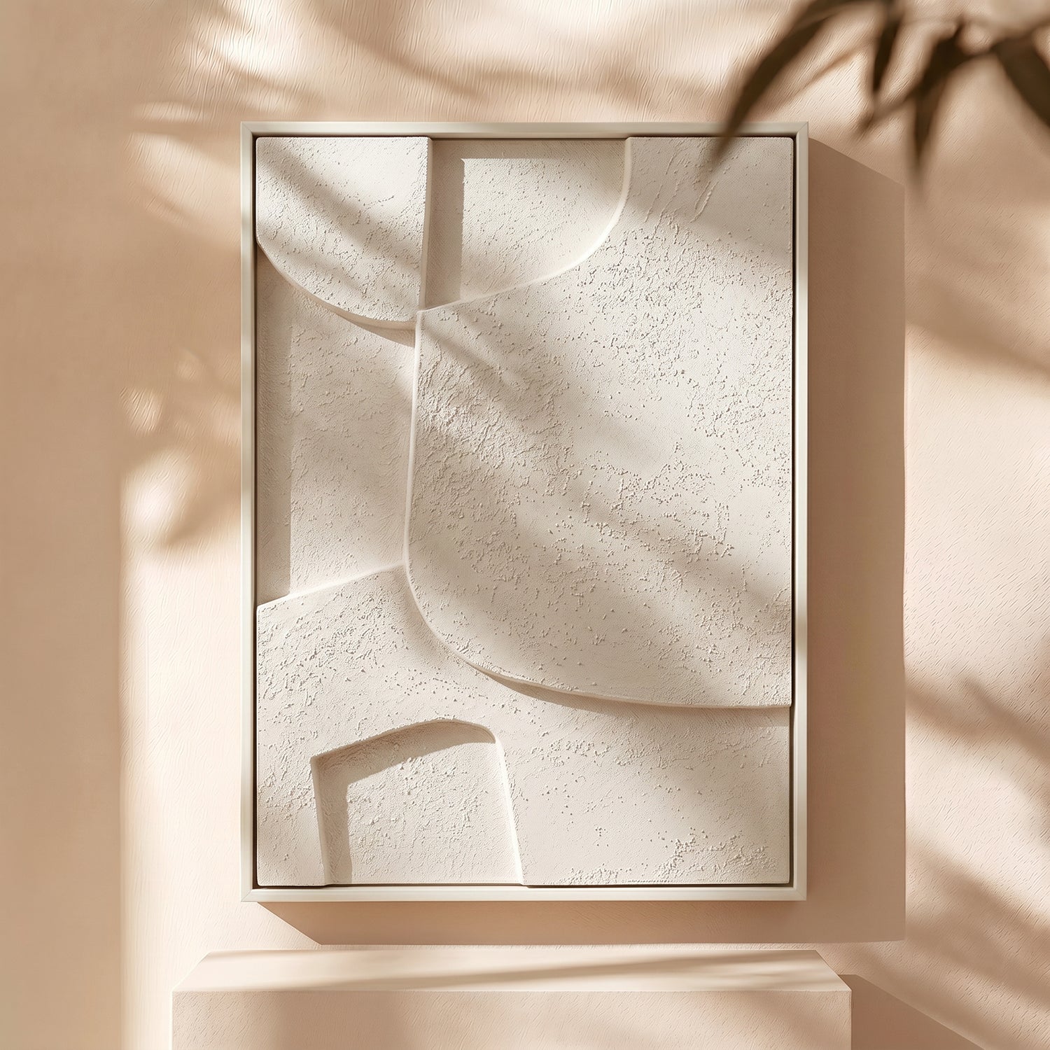 Cuadro Abstracto 3D Beige Sand