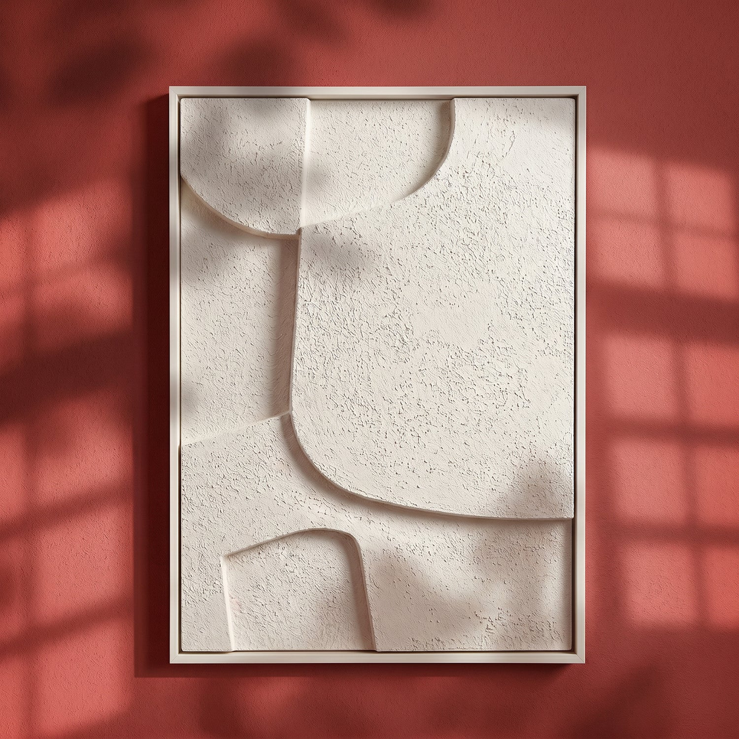 Cuadro Abstracto 3D Beige Sand