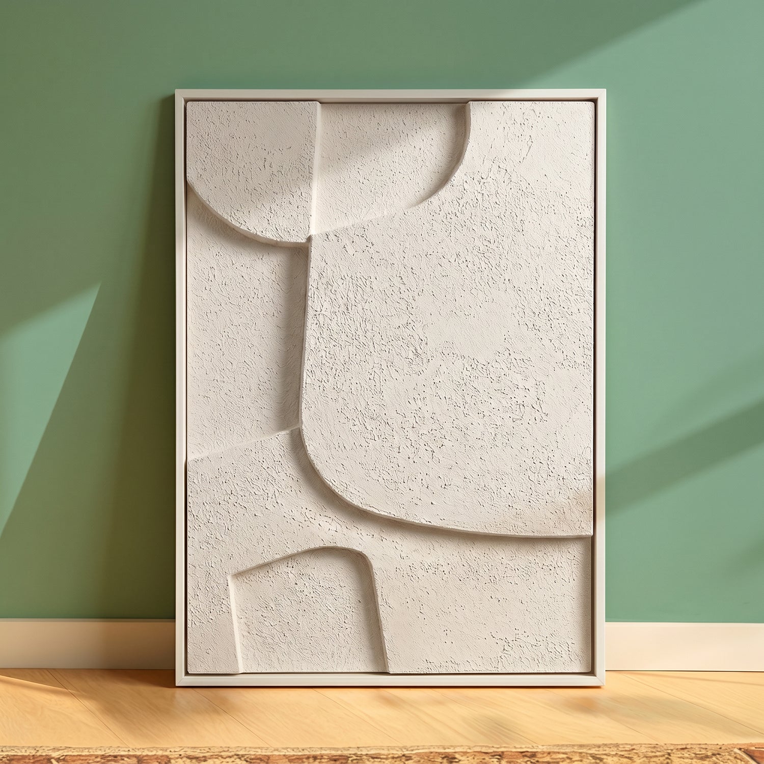 Cuadro Abstracto 3D Beige Sand