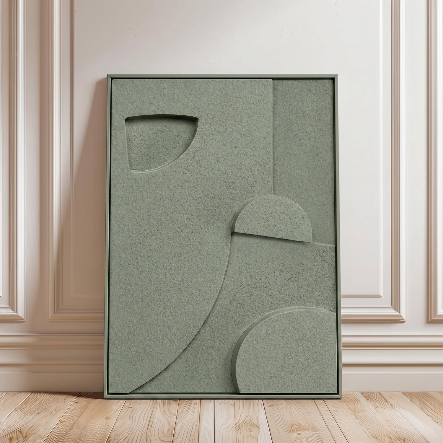 Cuadro Abstracto 3D Green Moss