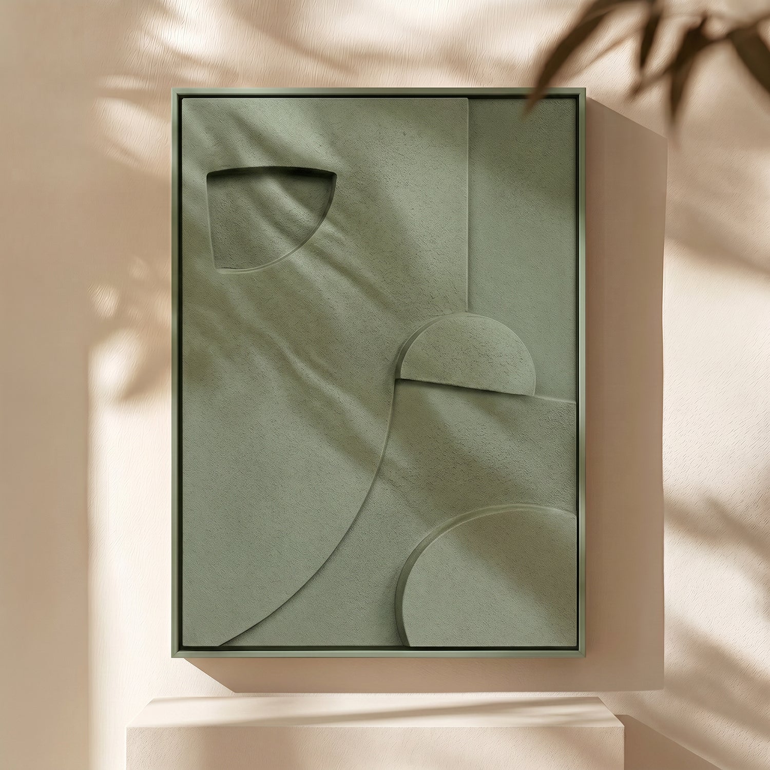Cuadro Abstracto 3D Green Moss