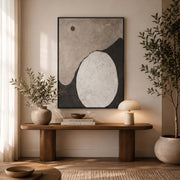 Cuadro Canva Abstracto Neutral Eclipse