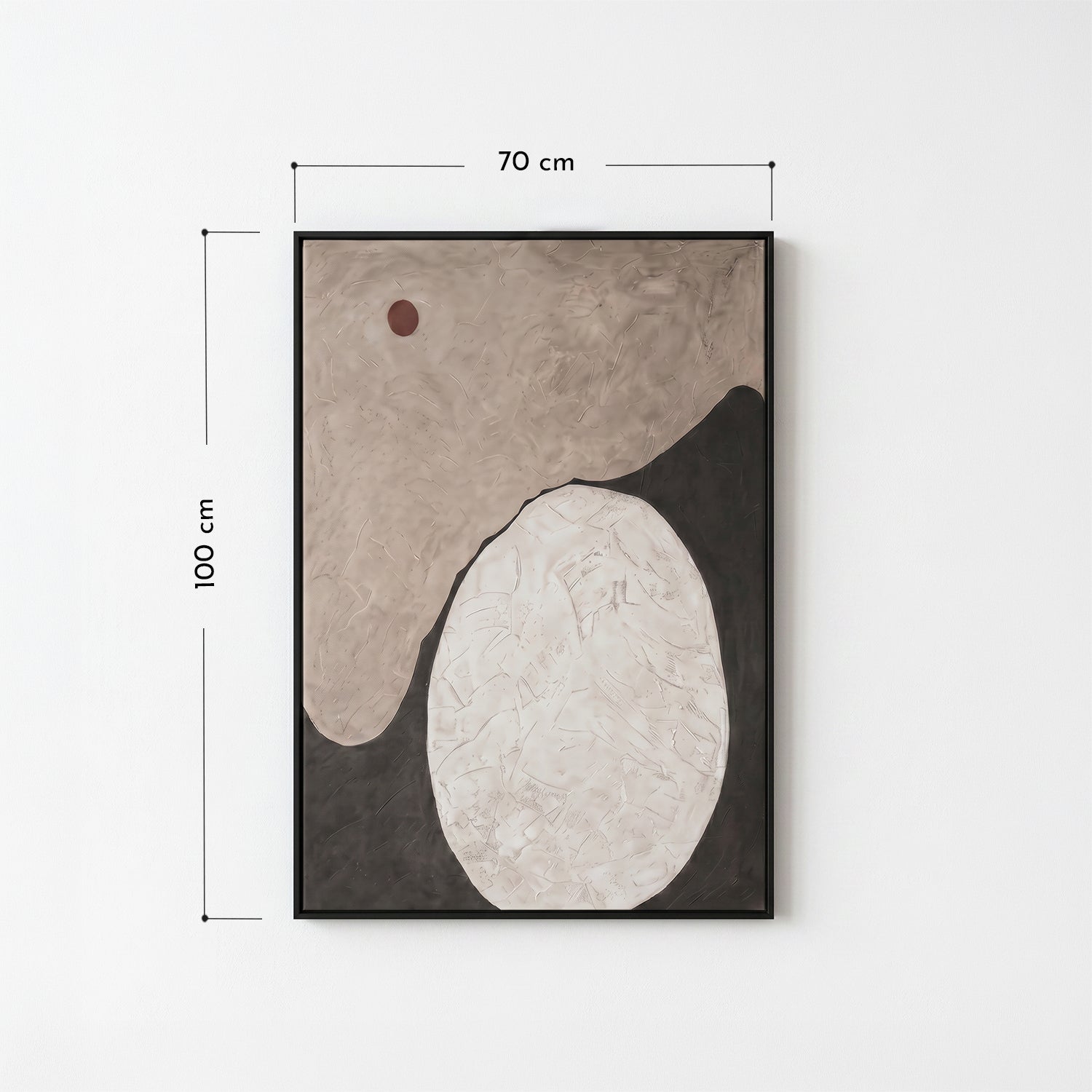 Cuadro Canva Abstracto Neutral Eclipse
