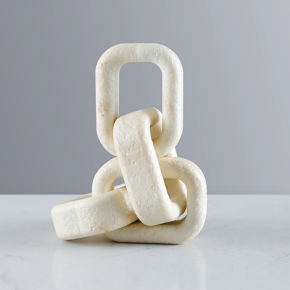 Eslabones Decorativos Adorno Cadena Beige