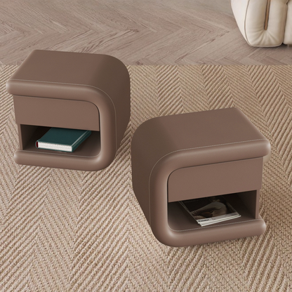 Velador Mocha Mousse Izquierdo Ecocuero