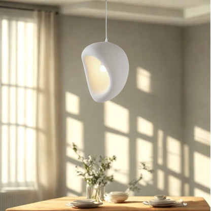 Lampara Colgante Japandi Zen Textura Ovo