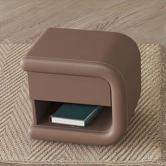 Velador Mocha Mousse Derecho Ecocuero