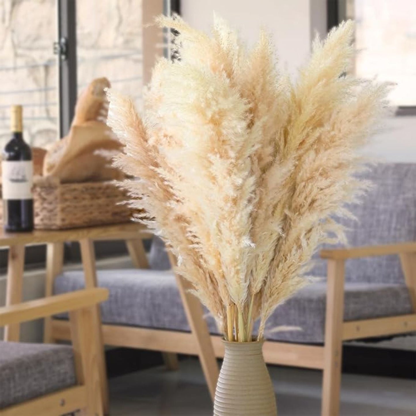 Ramo 10 Pampas Secas Decorativas XL