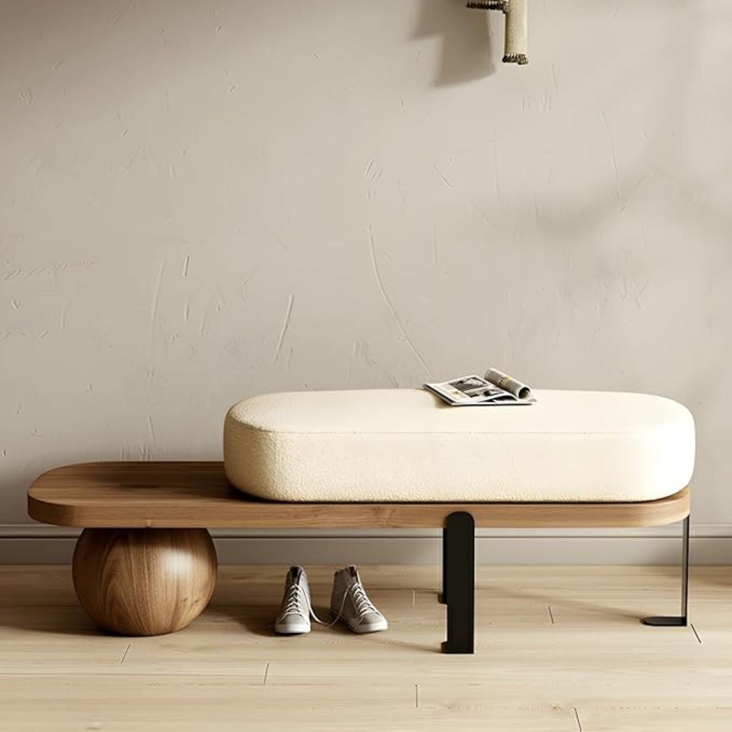 PREVENTA - Taburete Moderno Madera Maciza Ovalado