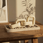 Eslabones Decorativos Adorno Cadena Beige