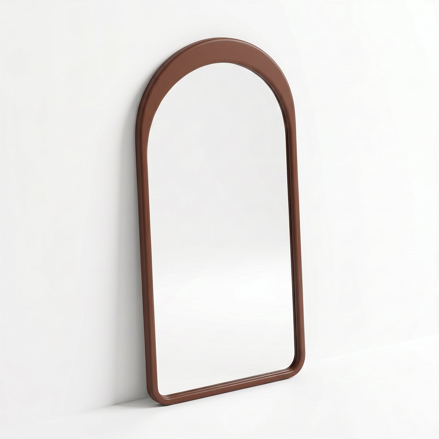 PREVENTA - Espejo Arco Gaia Color Nogal Cuerpo Entero 100x200cm