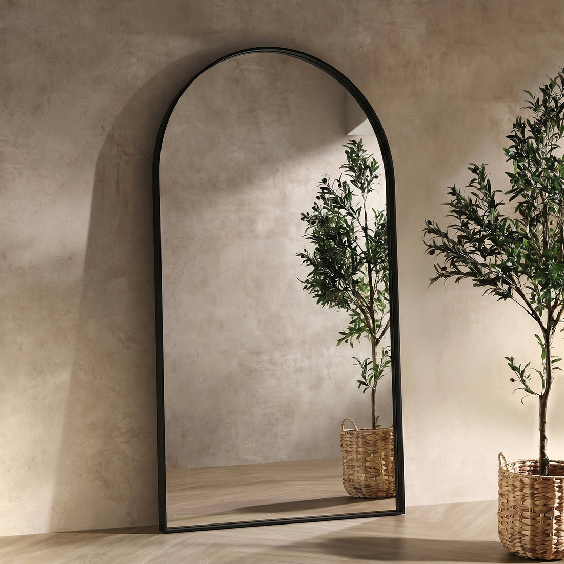 Espejo Arco Industrial Negro XL 190x110cm