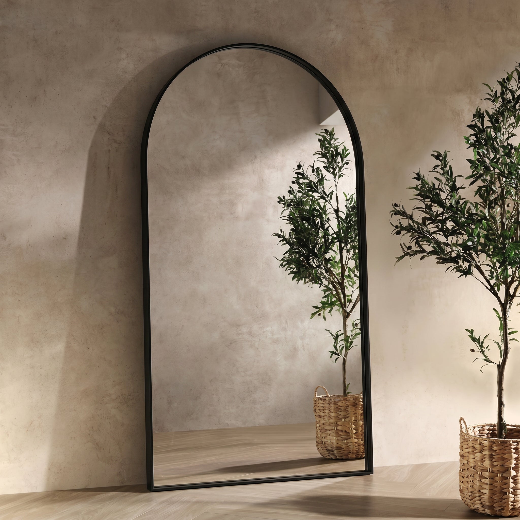 Espejo Arco Industrial Negro XL 190x110cm