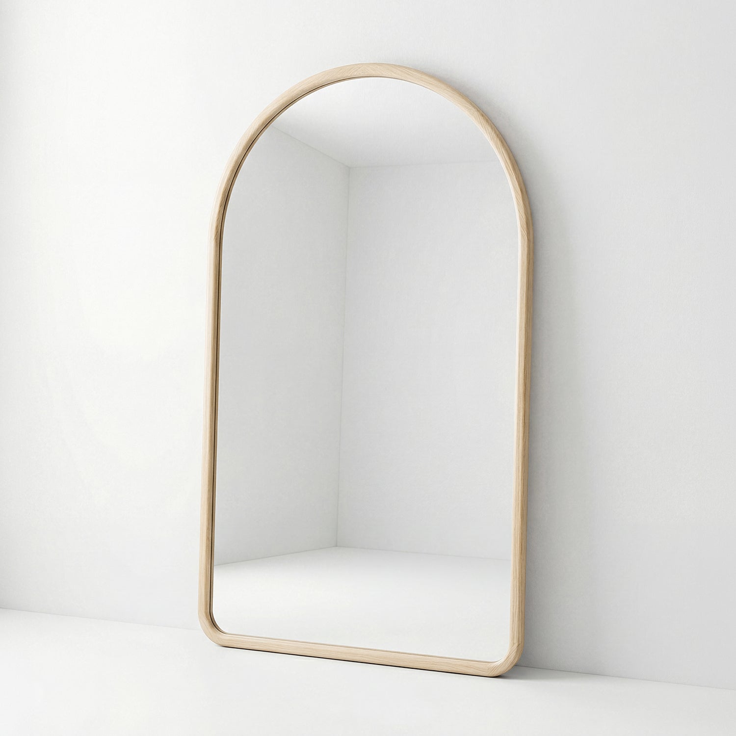 PREVENTA - Espejo Arco Madera Abedul Natural 190x110