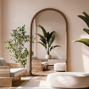 PREVENTA - Espejo Arco Madera Nogal Natural 190x110