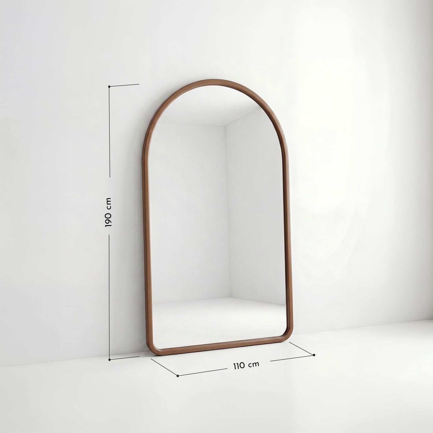 PREVENTA - Espejo Arco Madera Nogal Natural 190x110