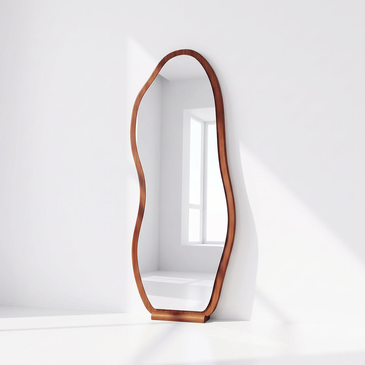 PREVENTA - Espejo Irregular Cuerpo Entero Nogal 170x70cm Madera
