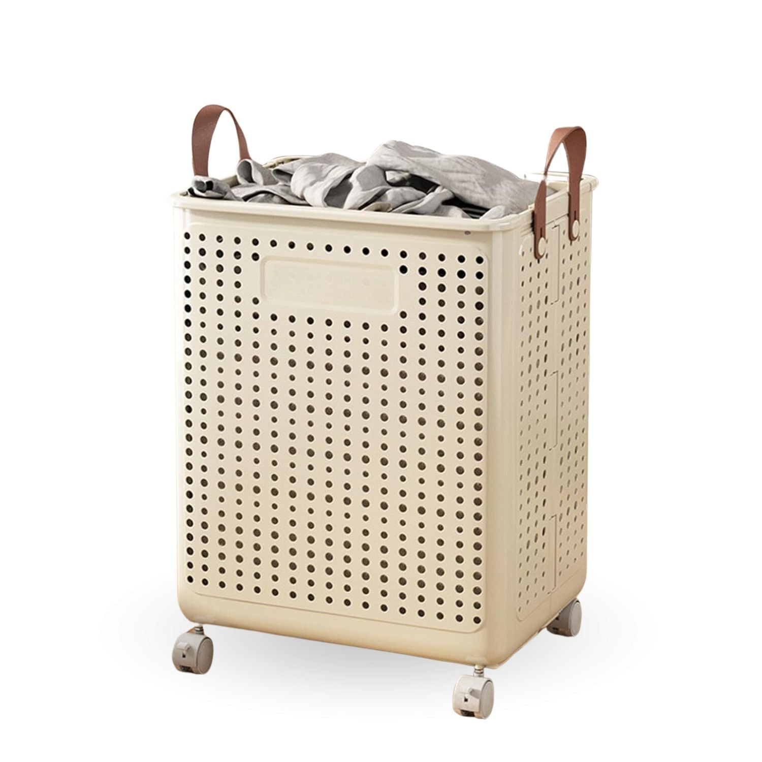 Cesta Plegable con Ruedas y Asas