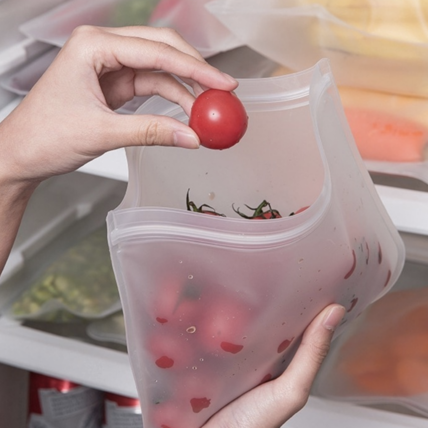 Pack De 3 Bolsas Herméticas De Silicona Para Alimentos