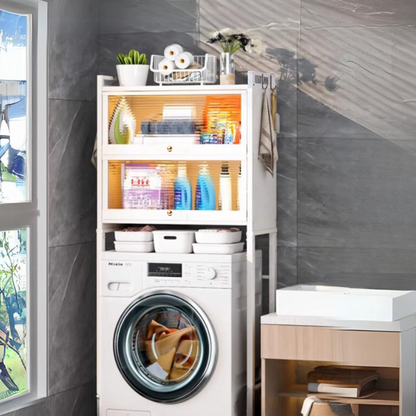 Estante de Lavandería Mueble Rack Blanco