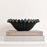 Fuente estilo Frutero Cerámica Shell Negro