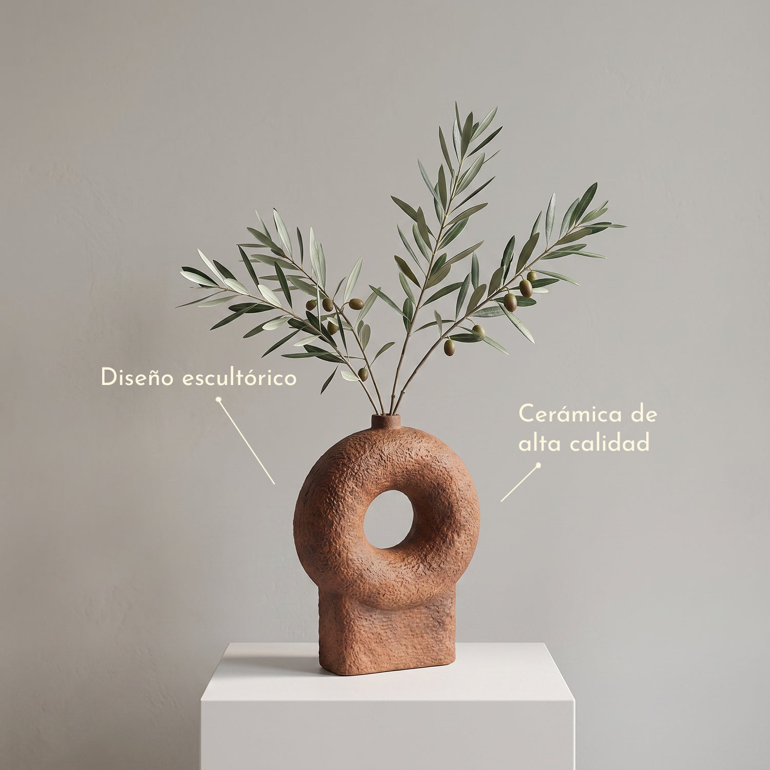 PREVENTA - Jarrón Decorativo Florero Coffee