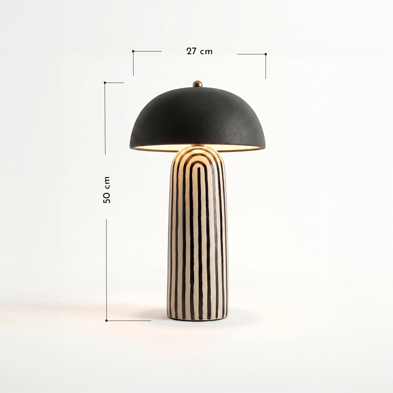 PREVENTA - Lámpara de Mesa Mushroom Cebra