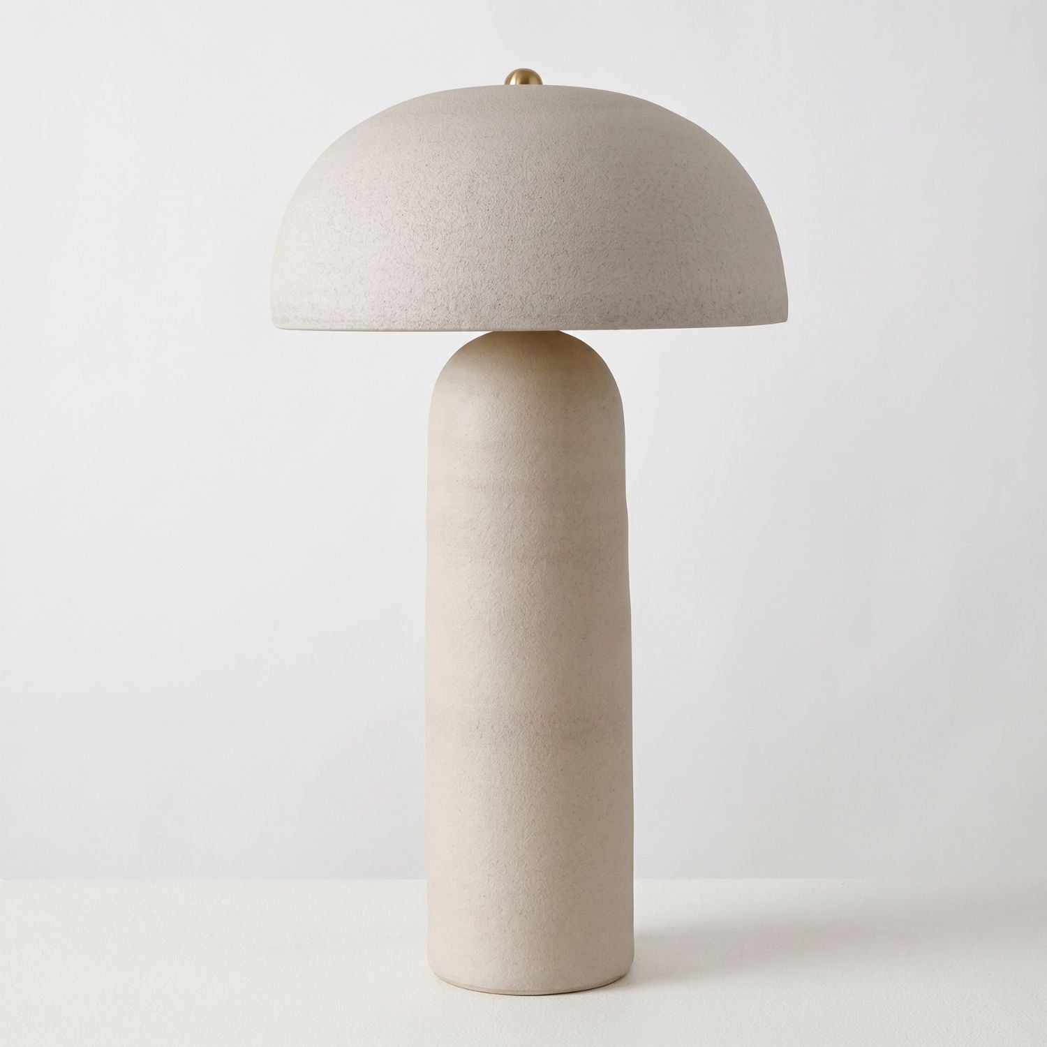PREVENTA - Lámpara de Mesa Mushroom Cerámica Blanca
