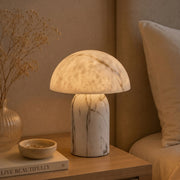 PREVENTA - Lámpara de Mesa Mushroom Mármol Blanco
