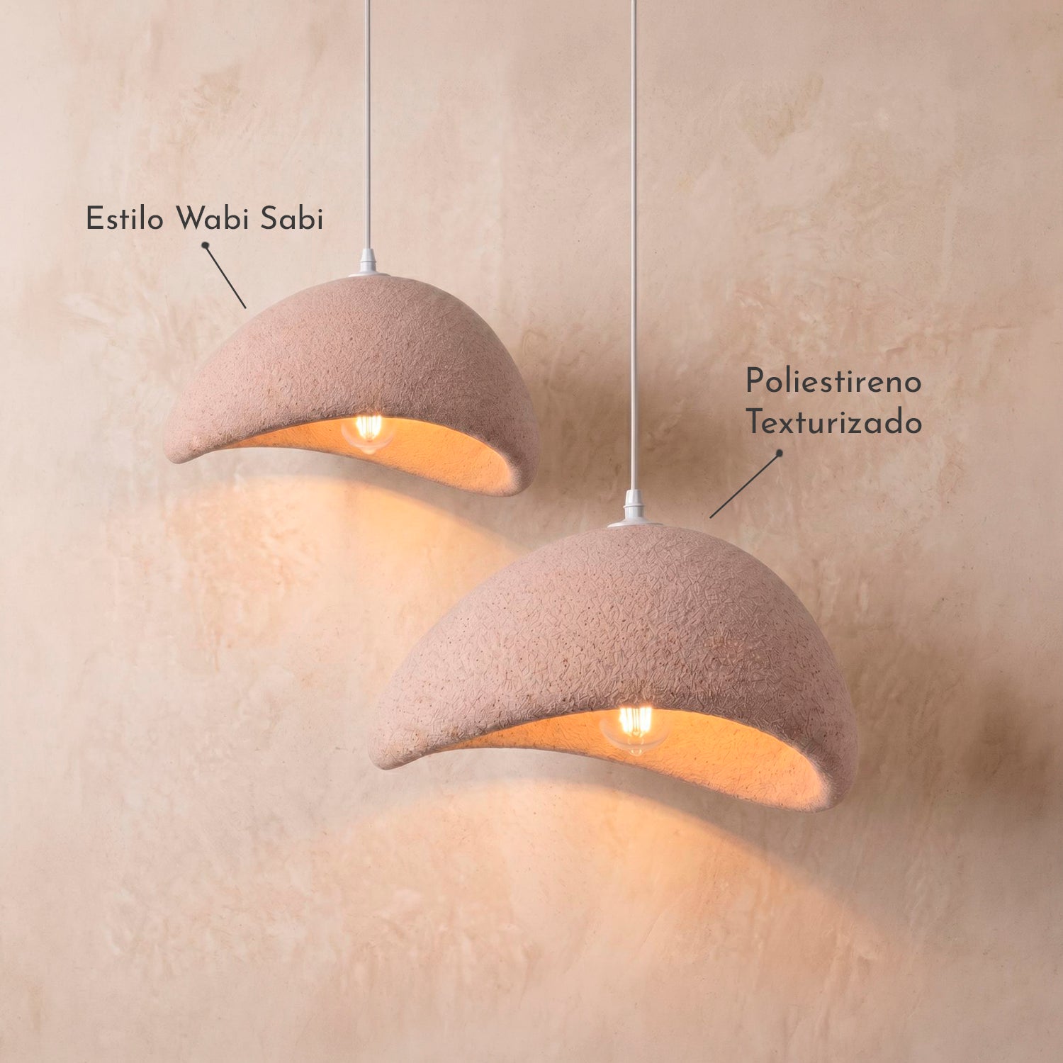 PREVENTA - Lámpara de Techo Wabi Sabi Arena 60cm