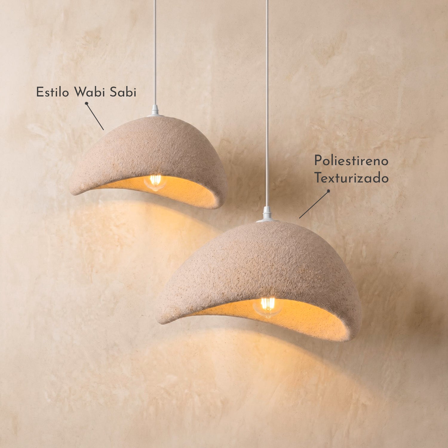 Lámpara de Techo Wabi Sabi Arena 60cm