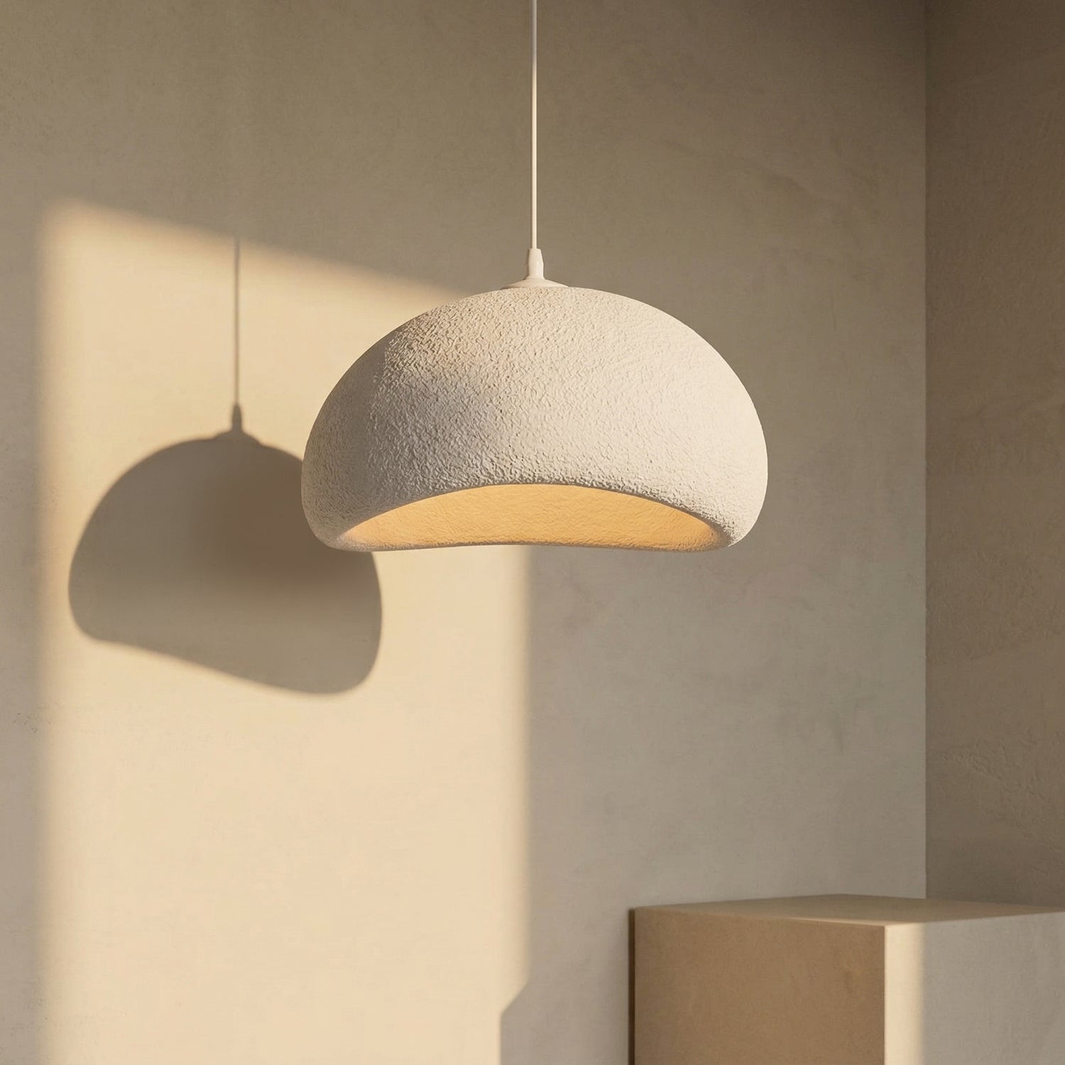 PREVENTA - Lampara de Techo Wabi Sabi Crema 40cm