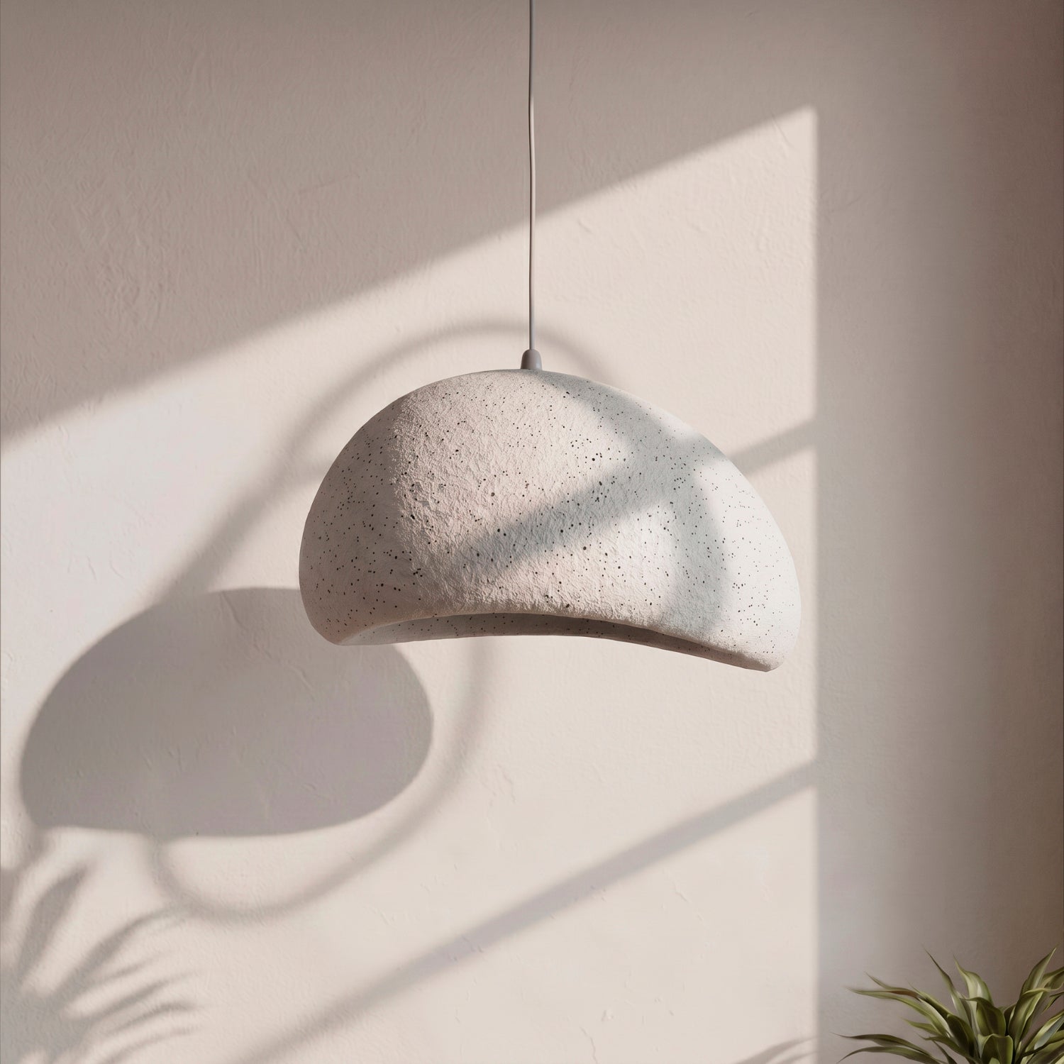 PREVENTA - Lámpara de Techo Wabi Sabi Gris Granito Lunar 40 cm