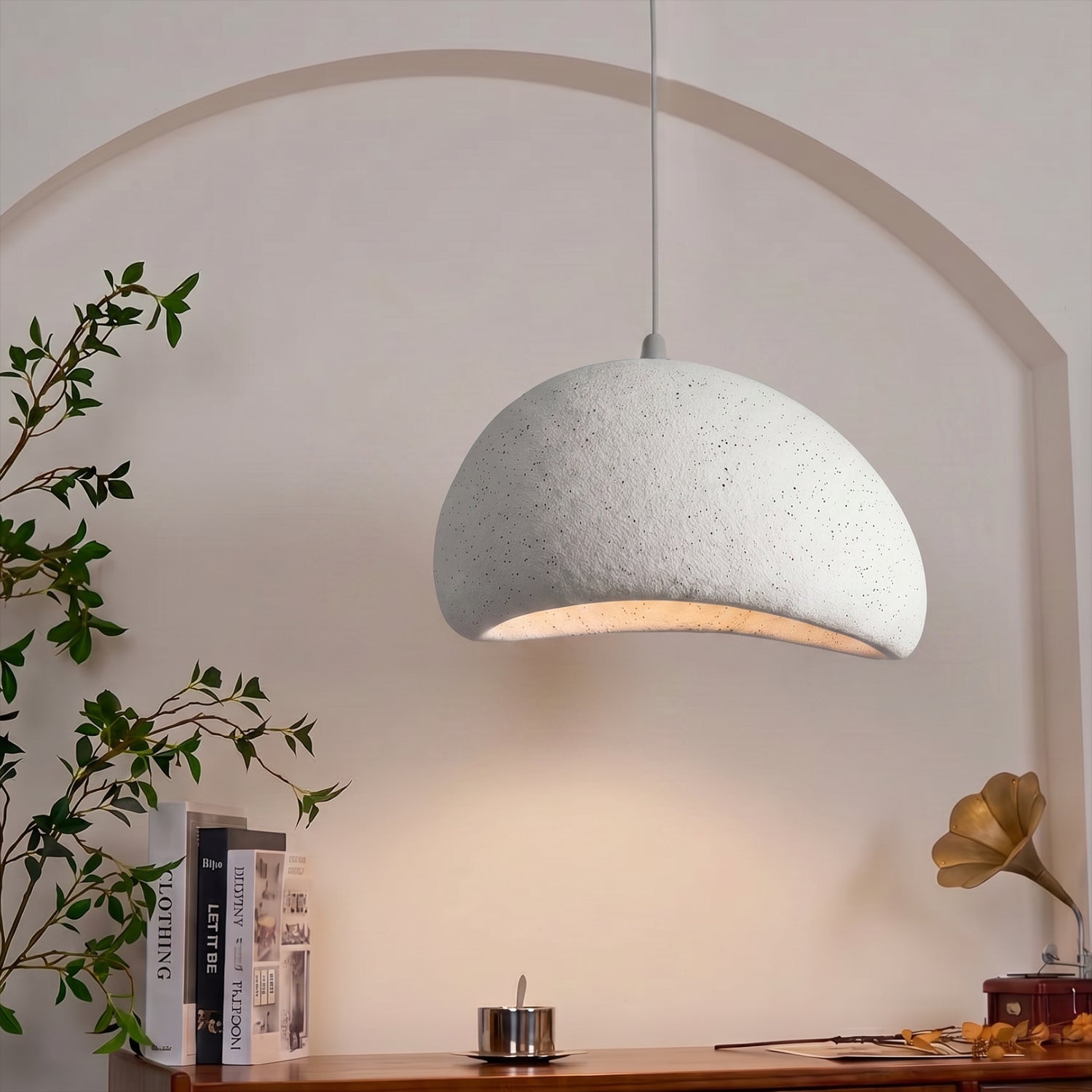 PREVENTA - Lámpara de Techo Wabi Sabi Gris Granito Lunar 50 cm