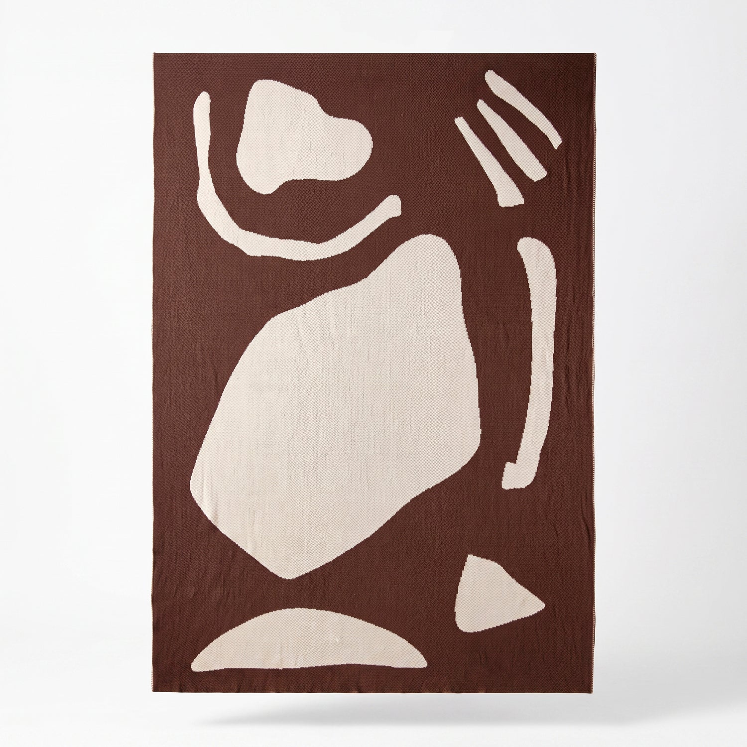 PREVENTA - Manta Abstracta Jacquard Café